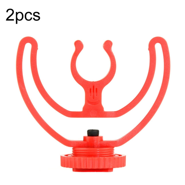 2pcs Microphone Mounting Bracket Cold Shoe Mount Mic Holder, 2pcs Cold Shoe Mount Red, 2pcs Cold Shoe Mount Black