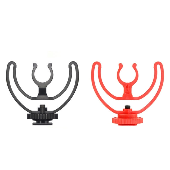 2pcs Microphone Mounting Bracket Cold Shoe Mount Mic Holder, 2pcs Cold Shoe Mount Red, 2pcs Cold Shoe Mount Black