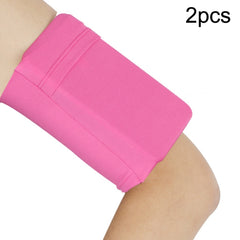 2pcs Outdoor Fitness Mobile Phone Arm Bag Sports Elastic Armbands