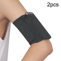 2pcs Outdoor Fitness Mobile Phone Arm Bag Sports Elastic Armbands