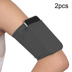 2pcs Outdoor Fitness Mobile Phone Arm Bag Sports Elastic Armbands