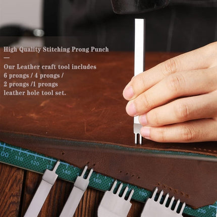 Handmade Leather DIY Tool Set Sewing Craft Tool Set, 48 In 1 Set