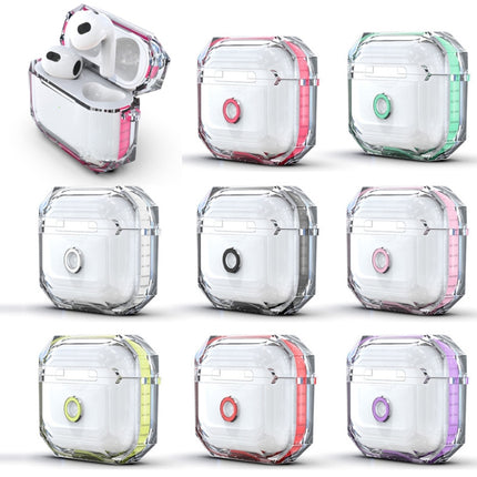 For AirPods 3 RJT-AP-03 Transparent Anti-fall Bluetooth Earphone Protective Sleeve, For AirPods 3 Rose Red, For AirPods 3 Violet, For AirPods 3 White, For AirPods 3 Black, For AirPods 3 Green, For AirPods 3 Pink, For AirPods 3 Red                      ...