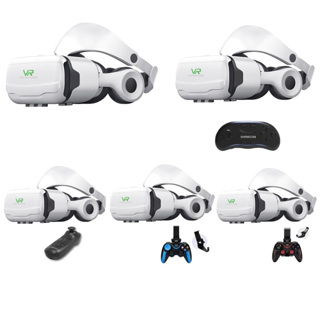 Mobile Phone 3D Virtual Reality VR Game Helmet Glasses With Headset, G02EF