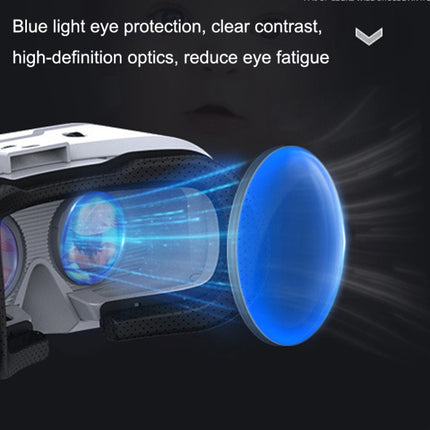 Mobile Phone 3D Virtual Reality VR Game Helmet Glasses With Headset, G02EF