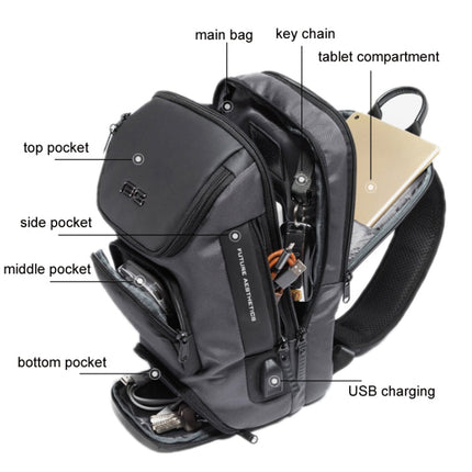 BANGE Fashion Casual Men Messenger Chest Bag