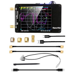 NANOVNA-H Upgraded Version 2.8 Inch TFT 50Khz-1.5Ghz Vector Network Antenna Analyzer MF HF VHF UHF With SD Card, 2.8 Inch