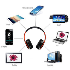 LPT660 Bluetooth Wireless Headset HIFI Stereo Sports Headphones, LPT660 (White Orange), LPT660 (White Pink), LPT660 (White Gold), LPT660 (Black+Green), LPT660 (White Rose Gold), LPT660 (Black Orange), LPT660 (Black Pink), LPT660 (Black Gold)�����������...