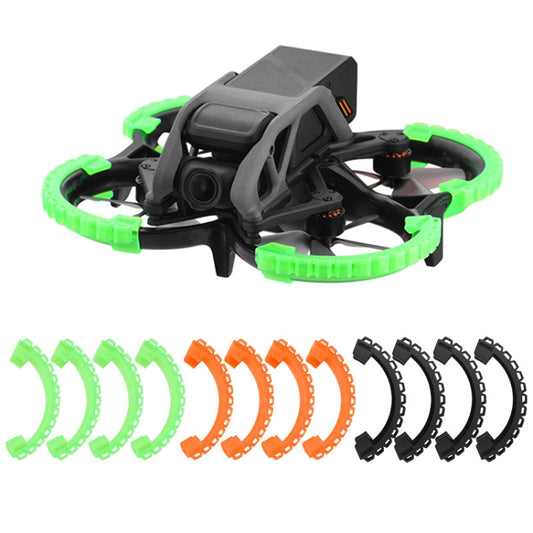 For DJI Avata BRDRC-9604 4pcs Drone Propeller TPU Protective Guard UAV Bumper Anti-collision Ring Cover, For DJI Avata(Black), For DJI Avata(Green), For DJI Avata(Orange)