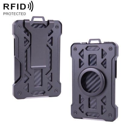 For AirTag 2nd Gen / AirTag 1st Gen Card Holder Metal Anti-Theft RFID Wallet, ak-4 B Silver, ak-4 B Blue, ak-4 B Gray, ak-4 A Black, ak-4 A Blue, ak-4 A  Silver, ak-4 A  Gray, ak-4 B  Black