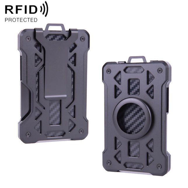 For AirTag 2nd Gen / AirTag 1st Gen Card Holder Metal Anti-Theft RFID Wallet, ak-4 A Black, ak-4 A Blue, ak-4 A  Silver, ak-4 A  Gray, ak-4 B  Black, ak-4 B Silver, ak-4 B Blue, ak-4 B Gray