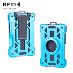 For AirTag Tracker Card Holder Metal Anti-Theft RFID Wallet, ak-4 B Silver, ak-4 B Blue, ak-4 B Gray, ak-4 A Black, ak-4 A Blue, ak-4 A  Silver, ak-4 A  Gray, ak-4 B  Black