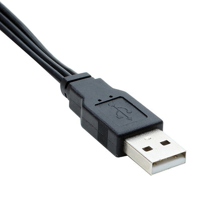 USB to 3 RCA Bus 1 Male 3 Female AV Audio Cable, 25cm, 1.5m