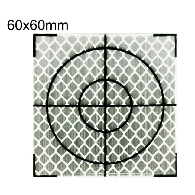 FP001 Diamond Tunnel Mapping Reflective Sticker Monitoring Measurement Point Sticker, Size: 60x60mm, 60x60mm, 60x60mm With Triangle