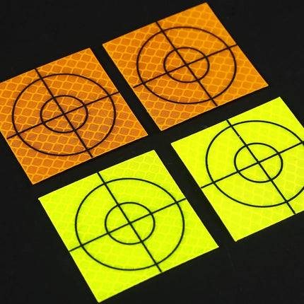 FP001 Diamond Tunnel Mapping Reflective Sticker Monitoring Measurement Point Sticker, Size: 60x60mm, 60x60mm, 60x60mm With Triangle