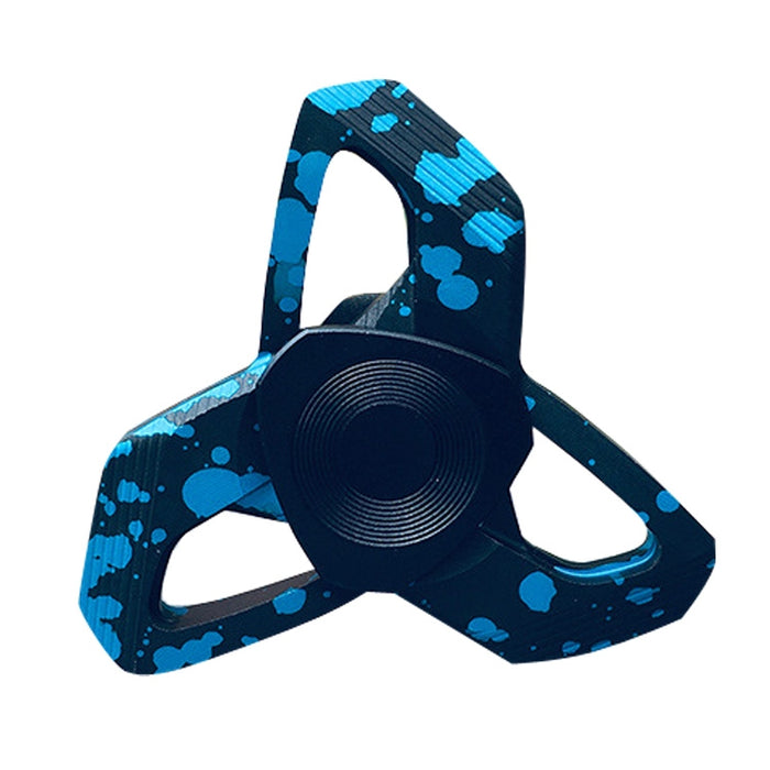 CKFSL Fingertip Gyroscopy EDC Hand Spinner Metal Stress Relief Toys, CKFSL(Black), CKFSL(Blue Spots)