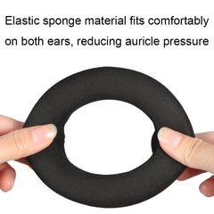 For Focal Clear MG Pro 2pcs Leather Breathable and Comfortable Headset Cover, Color: Fiber Black, Fiber Black, Fiber Black Gray, Fiber Red, Fiber Gray, Lambskin Dark Blue, Lambskin Brown, Lambskin Black