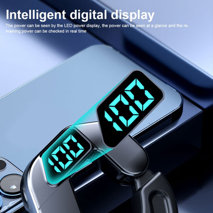 V19 Bone Conduction Digital Display Stereo Hanging Ear Sports Bluetooth Headset, V19 Pink, V19 Blue, V19 Green, V19 Black, V19 White