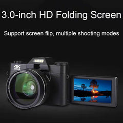 R10 4K HD 48MP Retro Foldable Screen Digital Camera, R10 Simple Version
