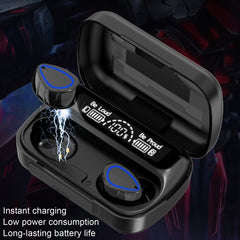 SKY10 Charging Bin Stereo Digital Display Mini Invisible Bluetooth Headset, SKY10 Black