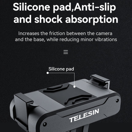 For DJI OSMO Action 3 TELESIN Magnetic Two Claw Adapter Action Camera Accessories