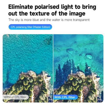 For DJI OSMO Action 3 / 4  TELESIN ND CPL Filter Set Aluminium Alloy Frame Lens