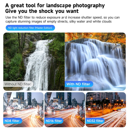 For DJI OSMO Action 3 / 4  TELESIN ND CPL Filter Set Aluminium Alloy Frame Lens