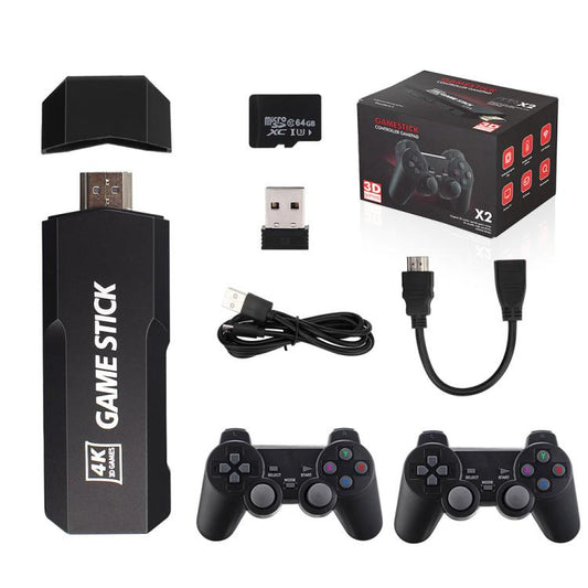 GD10 2.4G Wireless 4K HD TV Game Console PSP Game Box, Without Memory Card, 32G Built-in 15,000 Games, 64G Built-in 30,000 Games, 128G Built-in 40,000 Games