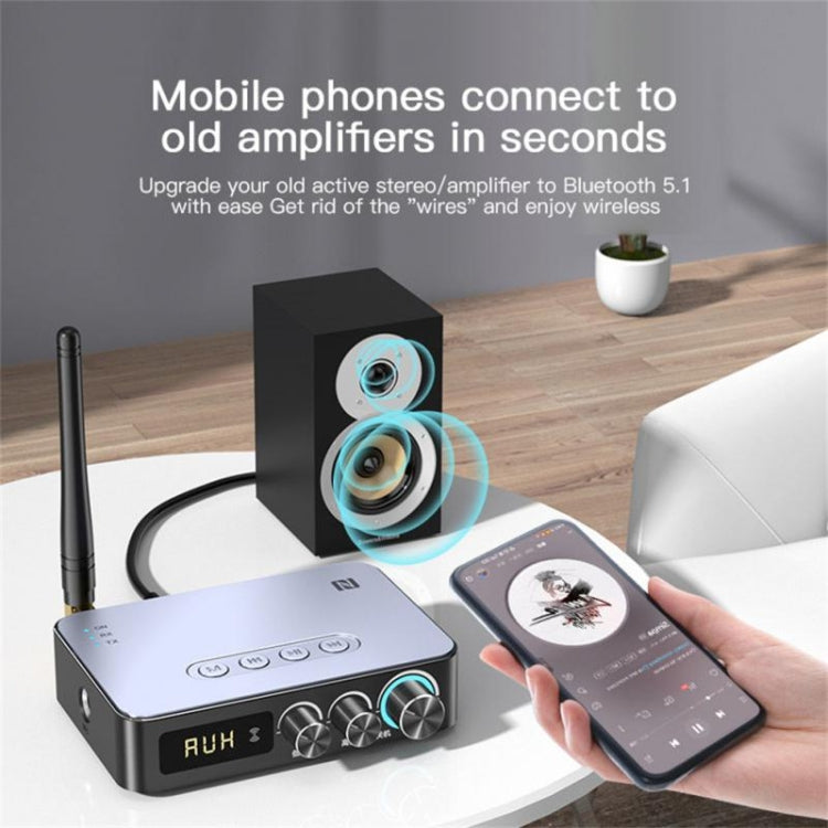 M9 Pro 5.1 Bluetooth Receiver Launcher FM Radio 4 In 1 NFC Audio Adapter, M9 Pro