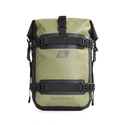 Rhinowalk MT2206 6L Waterproof Motorcycle Bumper Bag Outdoor Riding Bag, 6L(Black), 6L(Green)