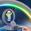 Y-558 Magnetic Levitation Astronaut TWS Bluetooth Speaker With RGB Light,Style:, Golden Basic, Silver Basic, Golden Clock Model, Silver Clock Model, Golden Wireless Charging, Silver Wireless Charging