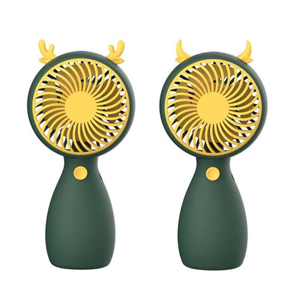 2pcs MLS6035 USB Mini Charging With Lanyard Small Fan, Style Random Delivery