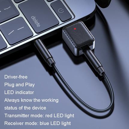 RX-TX-413 USB Bluetooth Receiving Launch 2 In 1 Adapter, RX-TX-413 Black, RX-TX-413 White