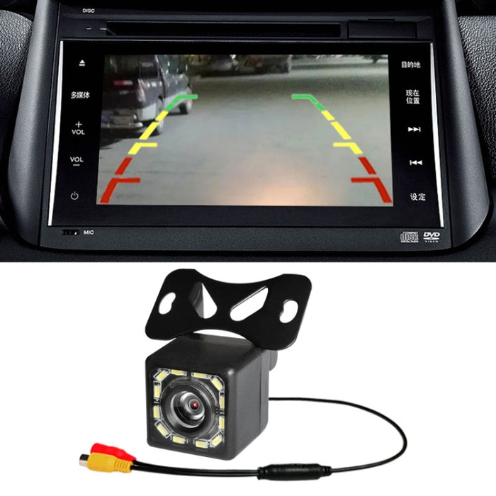 R0003 LED Fill Light External Reversing Video Camera HD  CCD Car Camera 12 Lights Camera(P System)