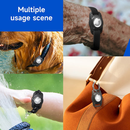 For AirTag 2nd Gen / AirTag 1st Gen Protective Case Three-proof All-inclusive IPX7 Waterproof Locator Cover, Dark Green, Purple, Red, Black, Royal Blue