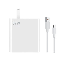 For Xiaomi / Redmi Phone 67W Charger Universal Phone Charging Head US Plug, Style:, Charger, Charger+1m Line