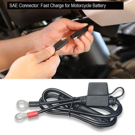 B065 Motorcycle Quick Disconnect SAE Extension Cable Battery SAE Connection Cable, 1pcs