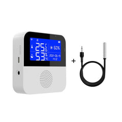 Tuya WIFI Temperature And Humidity Sensor With 2.9inch LCD Display,Spec:, Only Sensor, With Sensing Line