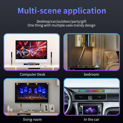 RGB Sound-controlled Rhythmic Response Lights Music Ambient LED Pick-up Lights, Charging, Plug-in