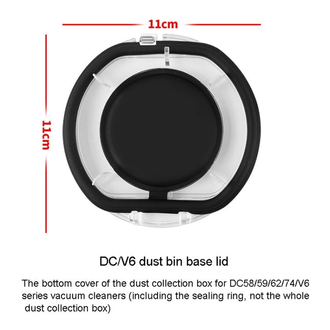For Dyson V10 Slim / V12 Slim / V12 Dust Bin Sealing Ring  Vacuum Cleaner Replacement Accessories, For Dyson V6 Dust Bin Base Lid, For Dyson V7 V8 Dust Bin Base Lid, For Dyson V10 V11 Dust Bin Base Lid, For Dyson V10 Dust Bin Sealing Ring              ...