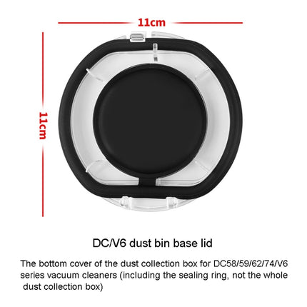 For Dyson V10 Slim / V12 Slim / V12 Dust Bin Sealing Ring  Vacuum Cleaner Replacement Accessories, For Dyson V6 Dust Bin Base Lid, For Dyson V7 V8 Dust Bin Base Lid, For Dyson V10 V11 Dust Bin Base Lid, For Dyson V10 Dust Bin Sealing Ring              ...