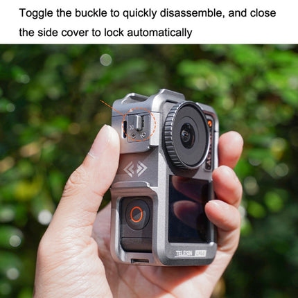 For DJI Osmo Action 3 TELESIN OA-FMS-004 Motion Camera Metal Rabbit Cage Protection Frame