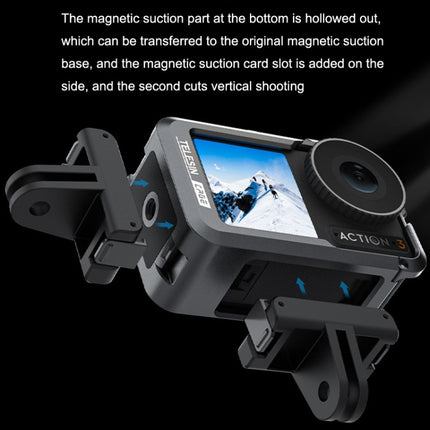 For DJI Osmo Action 3 TELESIN OA-FMS-004 Motion Camera Metal Rabbit Cage Protection Frame