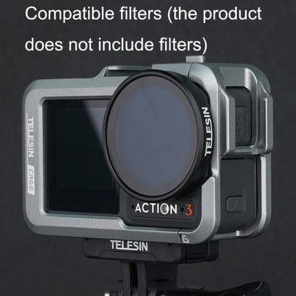 For DJI Osmo Action 3 TELESIN OA-FMS-004 Motion Camera Metal Rabbit Cage Protection Frame