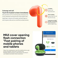 Original Xiaomi Redmi Buds 4 Lite TWS Bluetooth 5.3 Call Noise Reduction Earphone, Redmi Buds 4 Lite, Redmi Buds 4 Lite Black