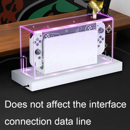 035 for Nintendo Switch/Oled Game Console Display Luminous Base Dustproof Cover, Spec: