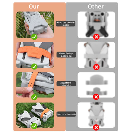 For DJI Mini 3/Mini 3 Pro BRDRC Propeller Stabilizer Holder Blade Fixer Mount Base, For DJI Mini 3/Mini 3 Pro (Orange), For DJI Mini 3/Mini 3 Pro (Gray)