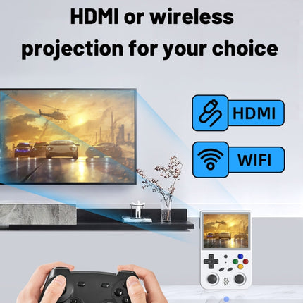 RG353V  3.5 Inch Wireless Game Box Android 11 Linux OS Handheld Game Console, Machine Only, 64G 15,000 games, 128G 25000 Games, 256G 35000 Games