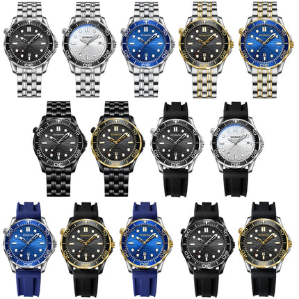 BINBOND B2820 Luminous 30m Waterproof Men Sports Quartz Watch, White Steel Black Surface, White Steel White Surface, White Steel Blue Surface, Inter-gold Black Surface, Inter-gold Blue Surface, Black Steel Black Surface White���������������������������...