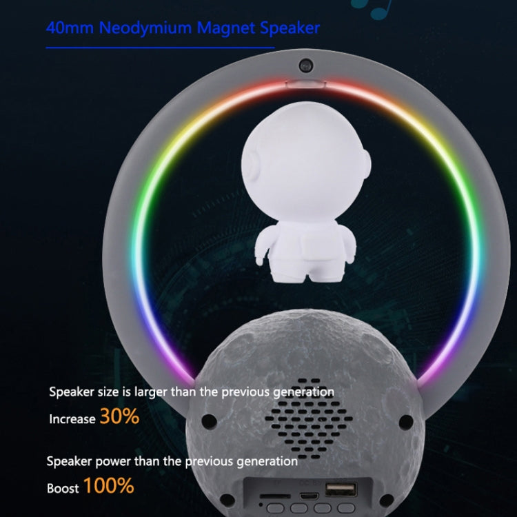 Y-598 Suspended Astronaut Bluetooth Speaker RGB Light Subwoofer Ornament,Spec:, 598A Golden, 598A Silver, 598B Golden, 598B Silver, 598A Golden+Gift Bag, 598A Silver+Gift Bag, 598B Golden+Gift Bag, 598B Silver+Gift Bag